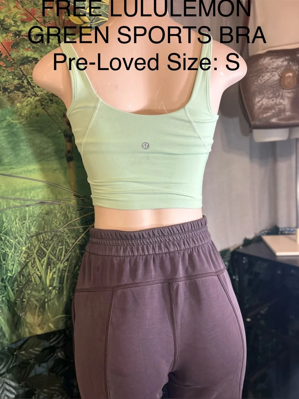 Lululemon Active Joggers in Mauve/Gray w Pockets/drawstring w FREE Lululemon Bra